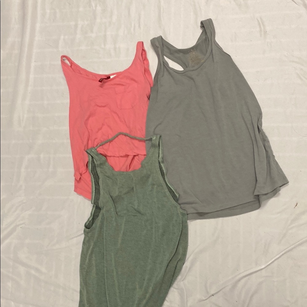 Women's Sleeveless Tops - Pink, Gray, Green